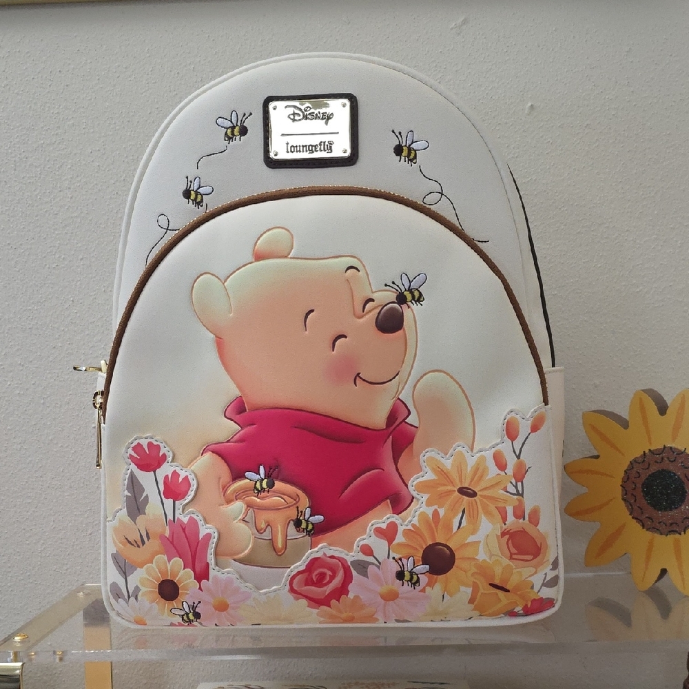 Loungefly Disney Pooh Floral Backpack. Midsized NWT. New Release